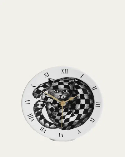 Fornasetti High Fidelity Table Clock In Multi