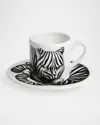 Fornasetti High Fidelity Tiger Print Coffee Mug In Multi