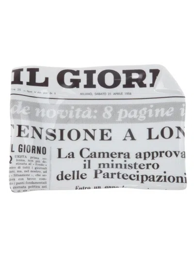 Fornasetti 'il Giorno' Dish In White