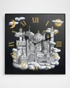 Fornasetti Italia Che Vola Wall Clock In Black