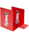 Fornasetti Keyhole Bookends In Red