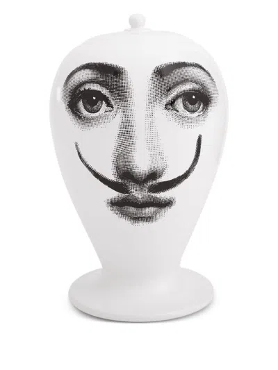 Fornasetti La Femme Aux Moustaches Vase In White