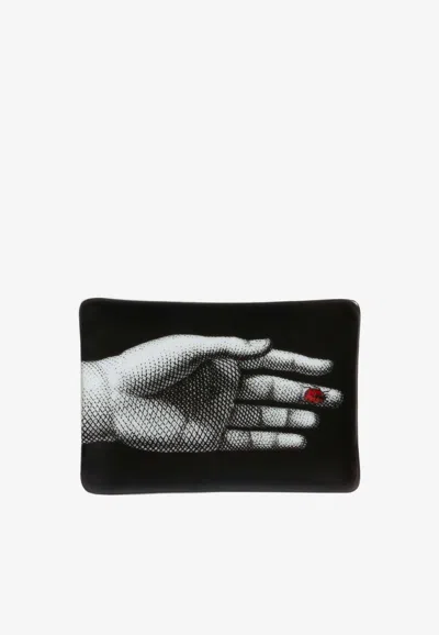 Fornasetti Ladybird Mano Ashtray In Black