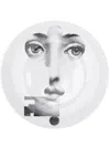 Fornasetti Lina Cavalieri-print Wall Plate In White