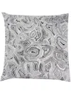 Fornasetti Linear-print Cushion In Weiss