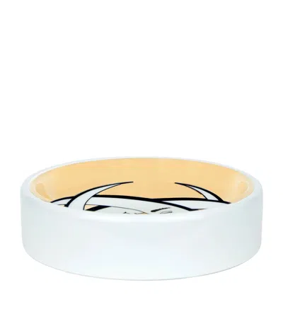 Fornasetti Lune Intrecciate Ashtray In White
