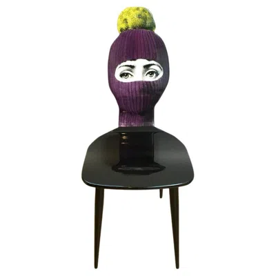 Pre-owned Fornasetti 'lux Gstaadt' Chair By , Contemporary In Black
