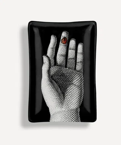 FORNASETTI FORNASETTI MANO CON COCCINELLA RECTANGULAR ASHTRAY