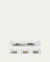 Fornasetti Porcelain Mano E Verdura Appetizer Set In Blackwhite