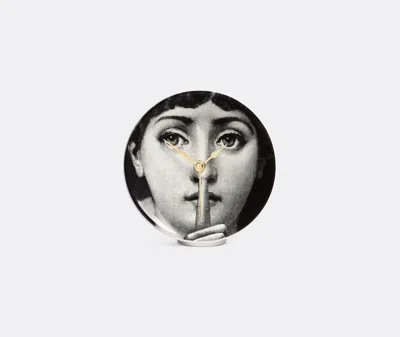Fornasetti Mirrors And Clocks Black/white Uni In Gray