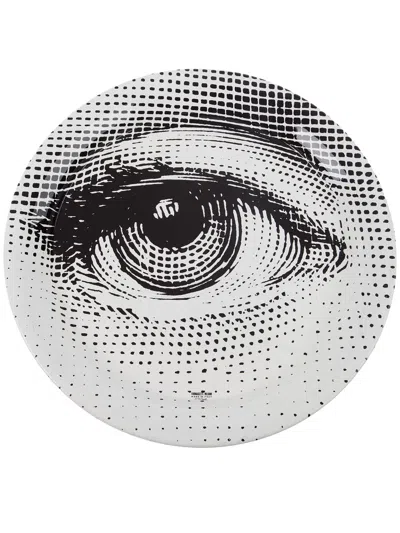 Fornasetti Monochrome Eye Tray In White