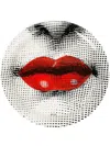 Fornasetti Mouth Print Tray In Black