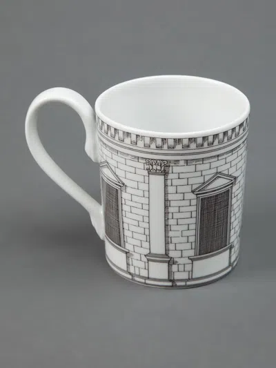 Fornasetti Mug Architettura In White