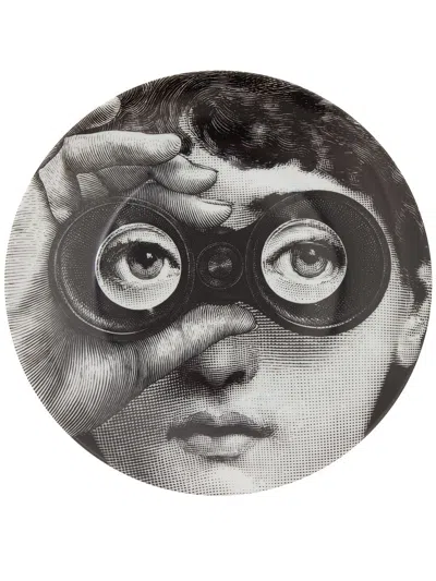Fornasetti N.286 Wall Plate White/black