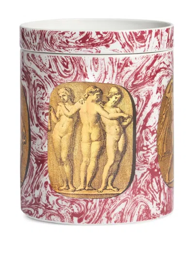 Fornasetti Nel Mentre Reperti Decor "immaginazione" Candle (1020g) In White