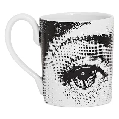 Fornasetti Occhi Eyes Mug In White