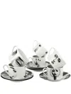 Fornasetti Occhiolino 12-piece Tea Set In White