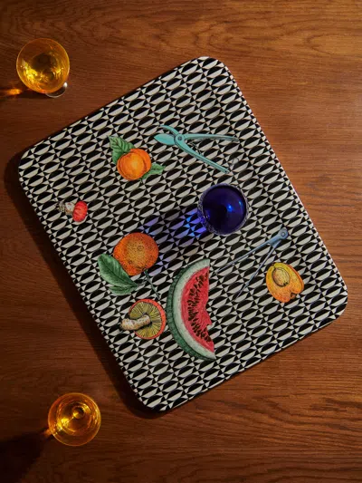 Fornasetti Oggetti E Frutti Wood Tray (23.5in/60cm)