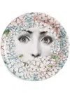 Fornasetti Ortensia Hand-painted Tray In White