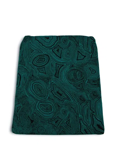 Fornasetti Outdoor Cushion Malachite For Chair Capitellum In Green
