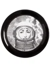 Fornasetti Palombara Hand-decorated Tray In Black