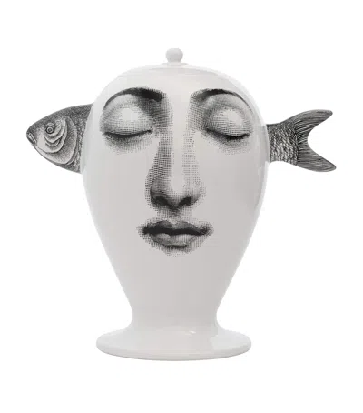 Fornasetti Pesce Vase In Gray