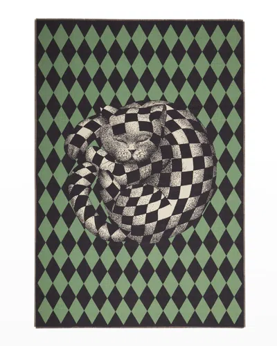 Fornasetti Plaid High Fidelity Losanghe Throw Blanket In Multi