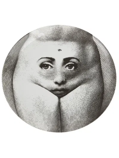 Fornasetti Plate In Grey