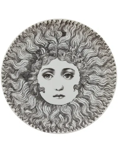Fornasetti Plate In Grey