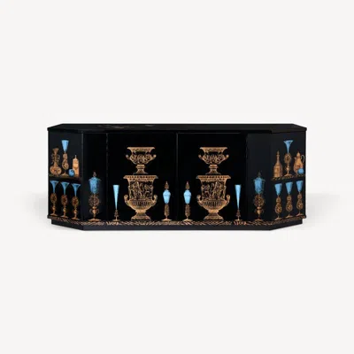 Fornasetti Polyhedric Buffet Vasi In Multicolour