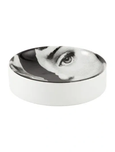 Pre-owned Fornasetti Porcelain Catchall Dish In Multi
