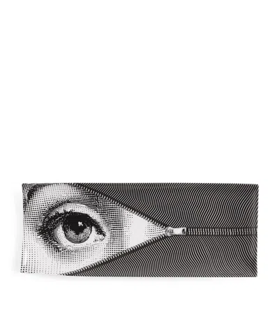 Fornasetti Porcelain Tema E Variazioni Tray In Gray