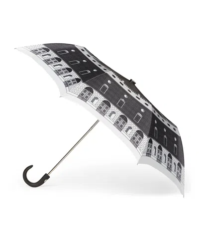 Fornasetti Printed Architettura Folding Umbrella