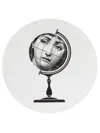Fornasetti Printed China Plate In White