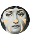Fornasetti Printed Face Plate In Black