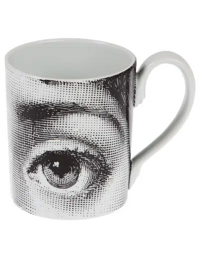 Fornasetti Printed Mug In Black