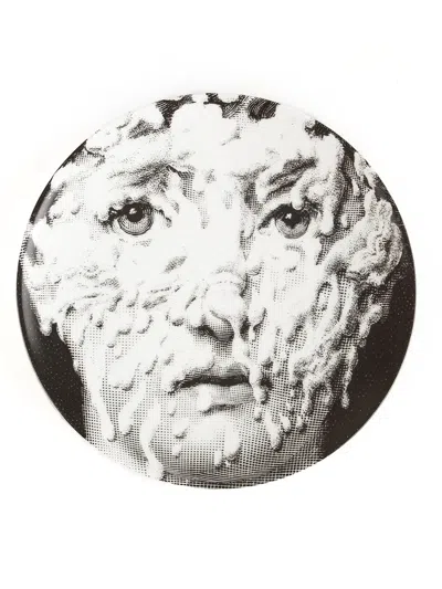 Fornasetti Printed Plate In Black