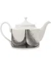 Fornasetti Printed Teapot In Weiss