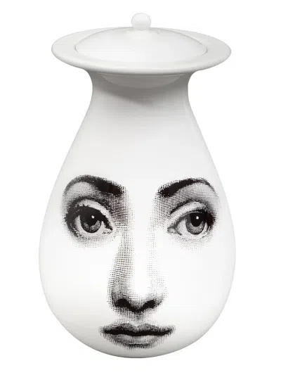 Fornasetti Printed Vase In Black