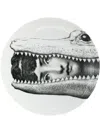Fornasetti Profumi Face Print Plate In White
