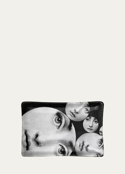 Fornasetti Rectangular Ashtray - Tema E Variazioni N.242 In Blackwhite