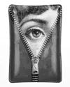 Fornasetti Rectangular Ashtray Tema E Variazioni N401 Zipper Eye In Blackwhite