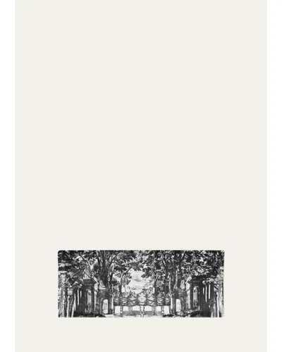 Fornasetti Rectangular Tray - Settecentesco In Black