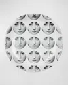 Fornasetti Round Ashtray Tema E Variazioni N.197 In White