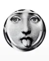 Fornasetti Round Ashtray Tema E Variazioni No. 324 In Black/white