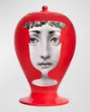 Fornasetti Sagome Di Vasi Vase In Blackwhitered