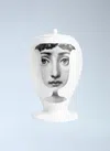 Fornasetti Sagome Di Vasi Face-print Vase In White