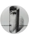 Fornasetti Scroll Cameo Plate In White