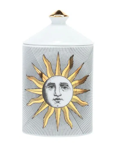 Fornasetti Se Poi -small Candle White Size - Porcelain, Natural Wax