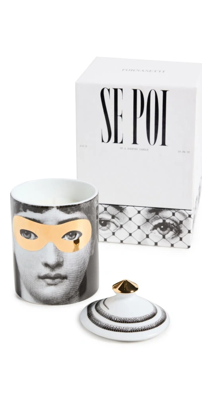 Fornasetti Se Poi Candela Profumata Piccola Candle Frutto Proibito In Gray